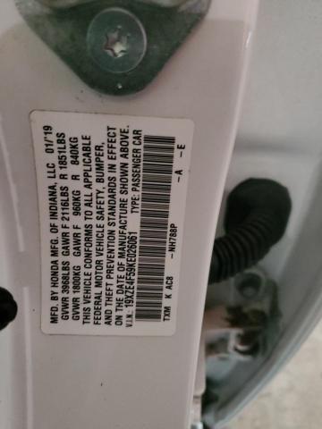 2019 HONDA INSIGHT EX - 19XZE4F59KE026061