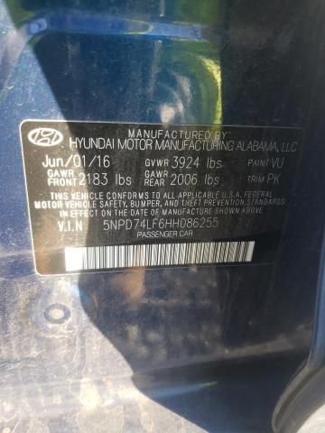 5NPD74LF6HH086255 Hyundai ELANTRA SE