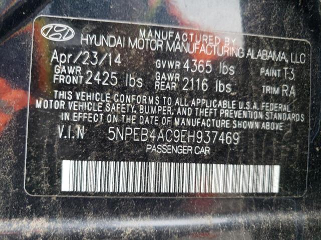5NPEB4AC9EH937469 Hyundai SONATA GLS