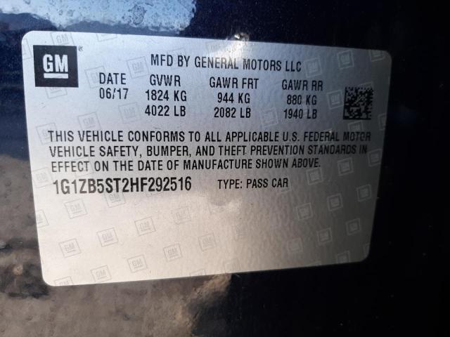 2017 CHEVROLET MALIBU LS - 1G1ZB5ST2HF292516