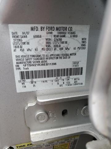 2008 FORD F250, 1FTSW21R38EB11396 - 12