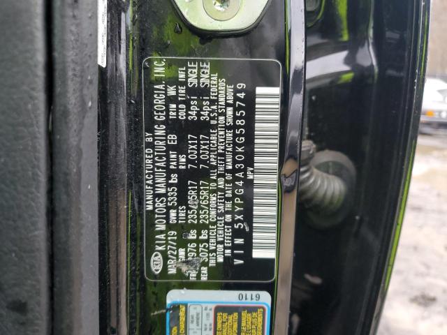 2019 KIA SORENTO L - 5XYPG4A30KG585749