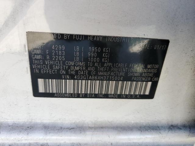 4S3GTAB6XH3715004 Subaru Impreza Premium