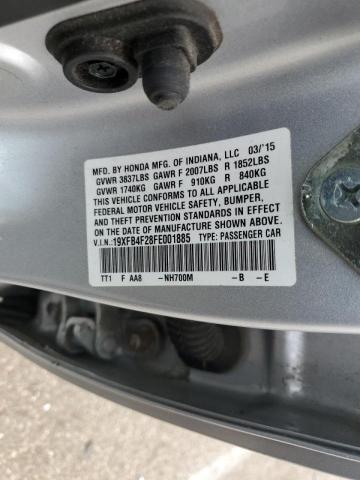 2015 HONDA CIVIC HYBR - 19XFB4F28FE001885