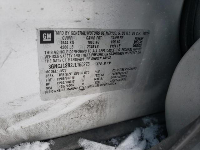2018 CHEVROLET TRAX 1LT - 3GNCJLSB2JL160273