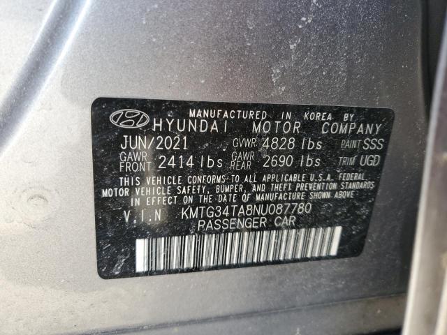 2022 GENESIS G70 BASE KMTG34TA8NU087780