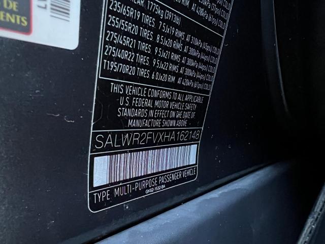 SALWR2FVXHA162148 Land Rover Range Rover Sport Hse