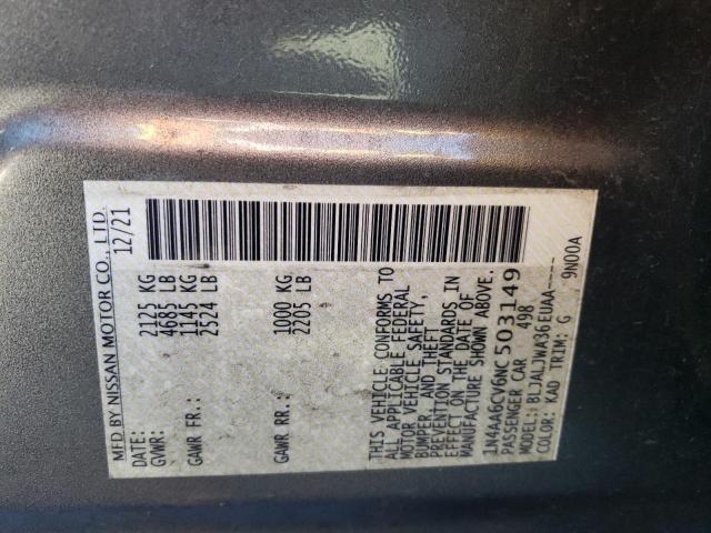 2022 NISSAN MAXIMA SV - 1N4AA6CV6NC503149