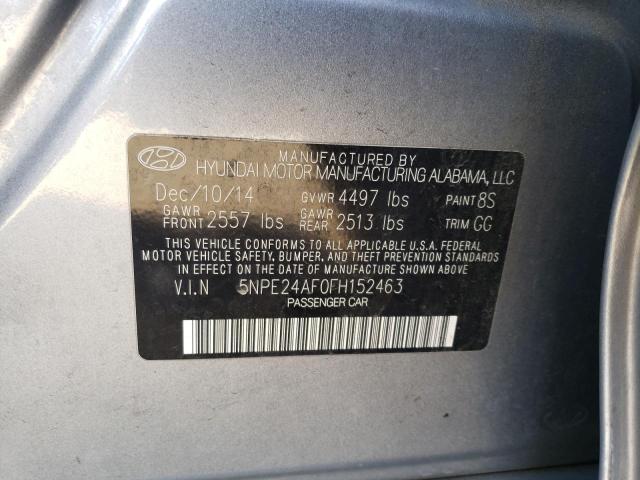 2015 HYUNDAI SONATA SE 5NPE24AF0FH152463