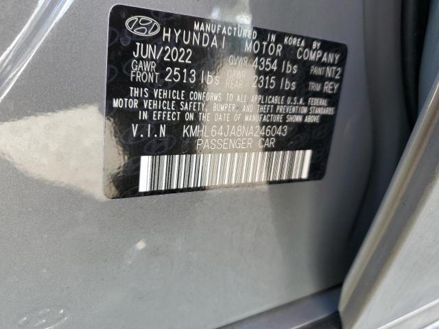 2022 HYUNDAI SONATA SEL - KMHL64JA8NA246043