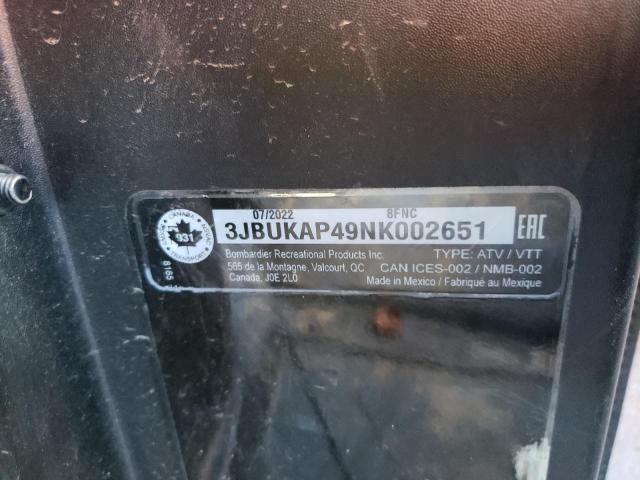 2022 CAN-AM DEFENDER - 3JBUKAP49NK002651