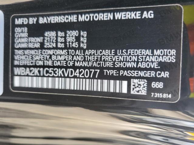 2019 BMW 230XI - WBA2K1C53KVD42077