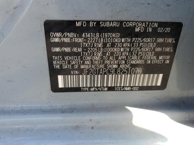 JF2GTAPC9L8251070 Subaru Crosstrek Premium