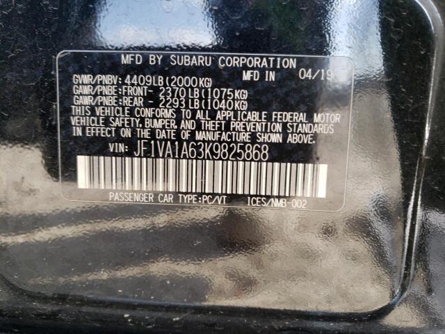 JF1VA1A63K9825868 Subaru WRX