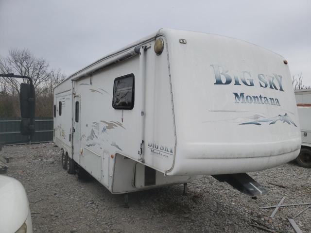 Montana Travel Trailer salvage cars for sale: 2002 Montana Travel Trailer