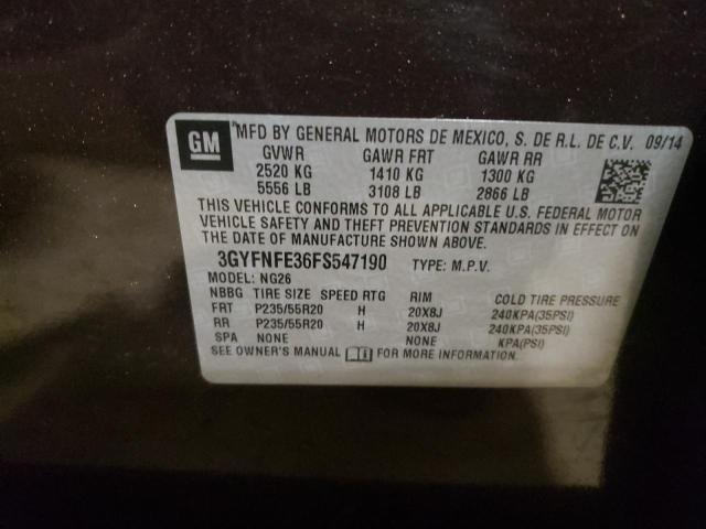2015 CADILLAC SRX PERFOR - 3GYFNFE36FS547190