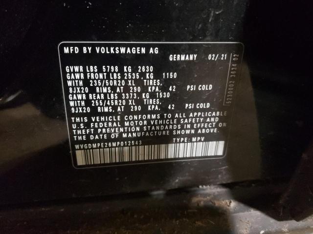 2021 VOLKSWAGEN ID.4 FIRST WVGDMPE26MP012543