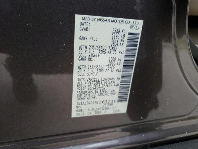 2015 NISSAN MURANO S - 5N1AZ2MG2FN261716