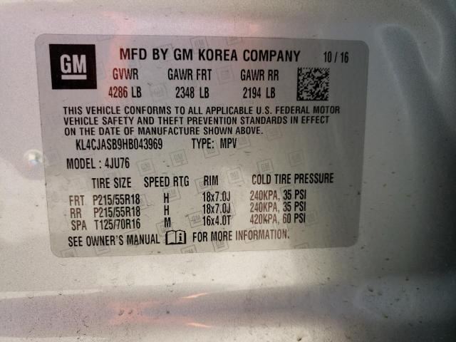 2017 BUICK ENCORE PRE - KL4CJASB9HB043969