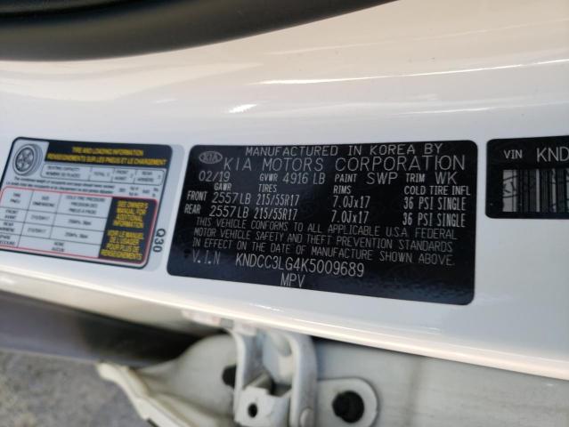 KNDCC3LG4K5009689 KIA NIRO EX