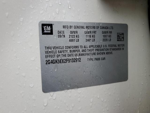 2015 BUICK REGAL - 2G4GK5EX2F9132912