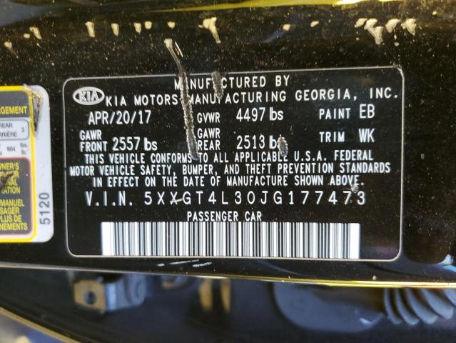 5XXGT4L30JG177473 KIA Optima Lx