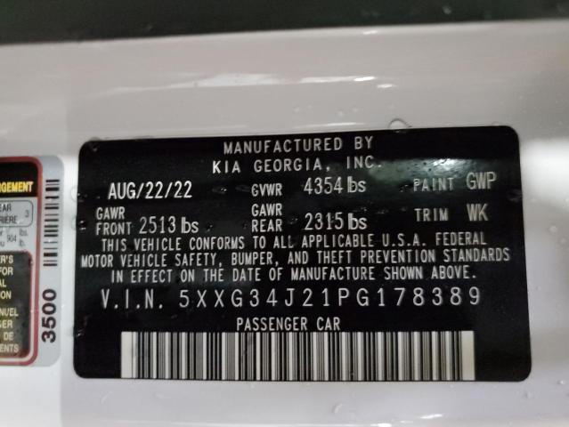 2023 KIA K5 EX - 5XXG34J21PG178389