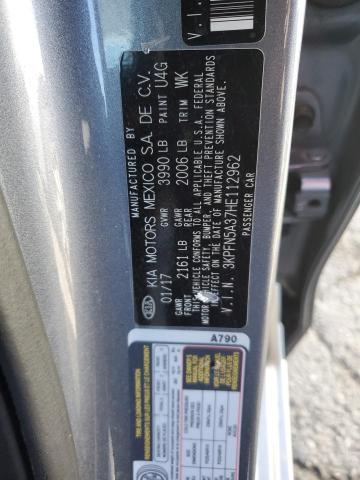 3KPFN5A37HE112962 KIA FORTE EX