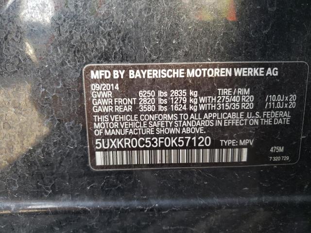5UXKR0C53F0K57120 BMW X5 Xdrive35i