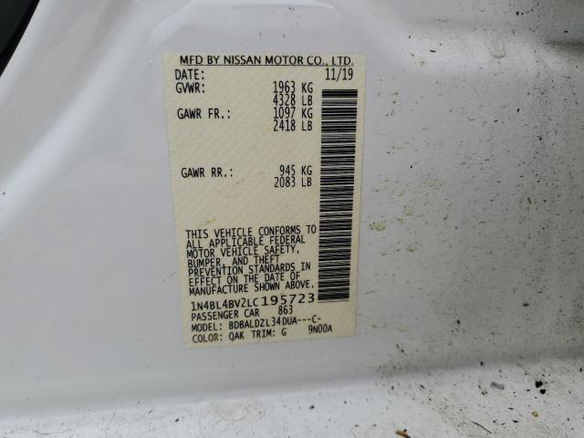 2020 NISSAN ALTIMA S - 1N4BL4BV2LC195723