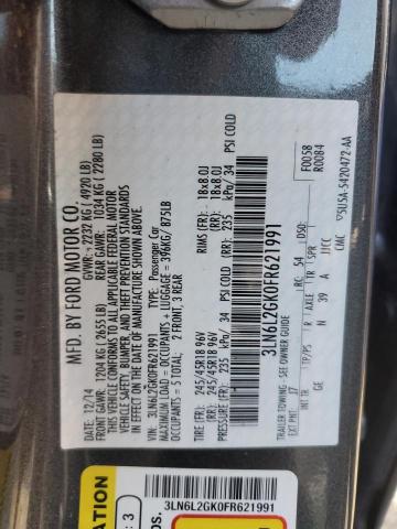 3LN6L2GK0FR621991 Lincoln MKZ