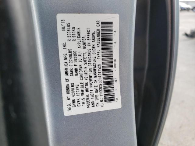 2017 HONDA ACCORD LX 1HGCR2F33HA047529
