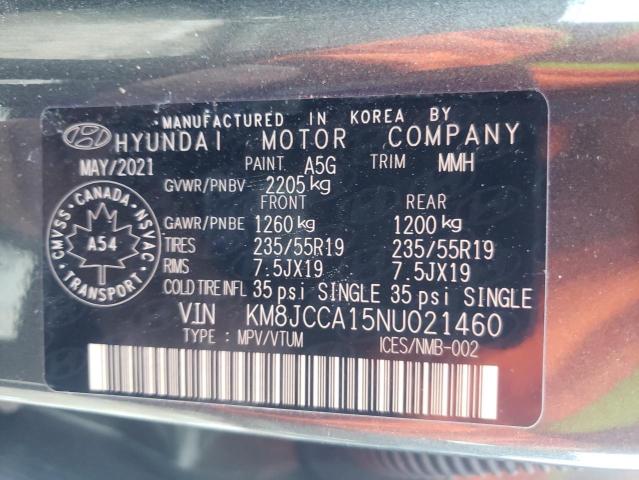 2022 HYUNDAI TUCSON LUX - KM8JCCA15NU021460