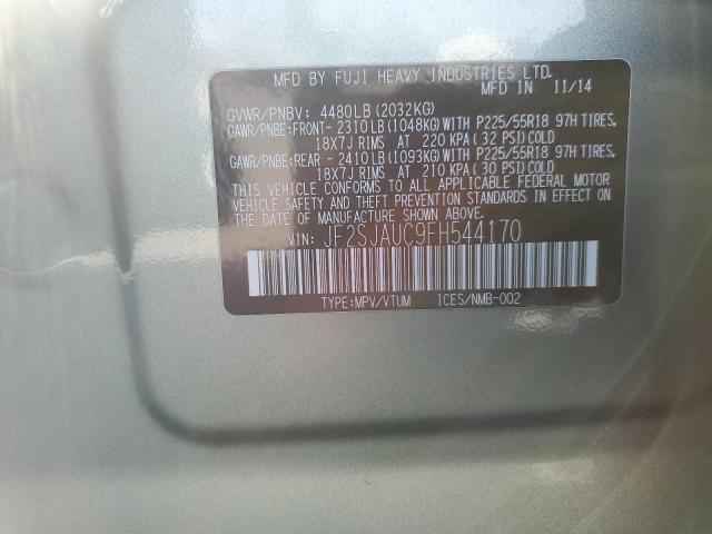 2015 SUBARU FORESTER 2 - JF2SJAUC9FH544170
