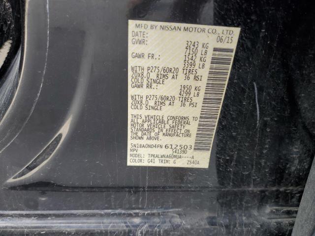 2015 NISSAN ARMADA SV - 5N1BA0ND4FN612503