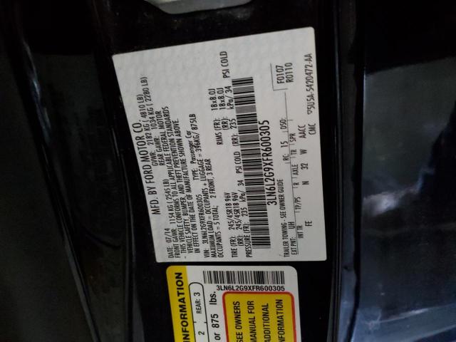 3LN6L2G9XFR600305 Lincoln MKZ