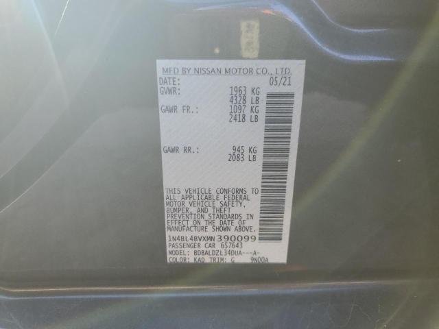 2021 NISSAN ALTIMA S 1N4BL4BVXMN390099