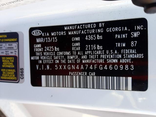 5XXGN4A74FG460983 KIA OPTIMA EX
