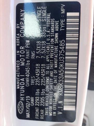 2019 HYUNDAI KONA LIMIT - KM8K33A50KU375485