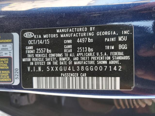 5XXGU4L38GG007142 KIA OPTIMA EX