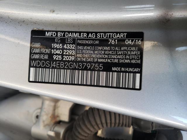 2016 MERCEDES-BENZ CLA 250 - WDDSJ4EB2GN379755
