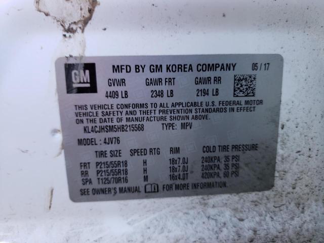2017 BUICK ENCORE PRE - KL4CJHSM5HB215568