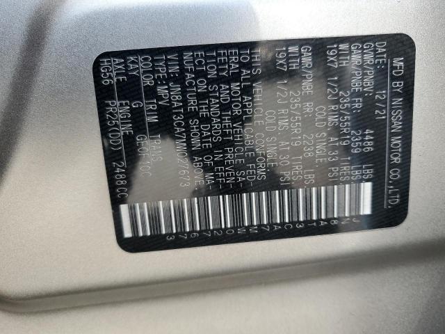2021 NISSAN ROGUE SL JN8AT3CA7MW027673