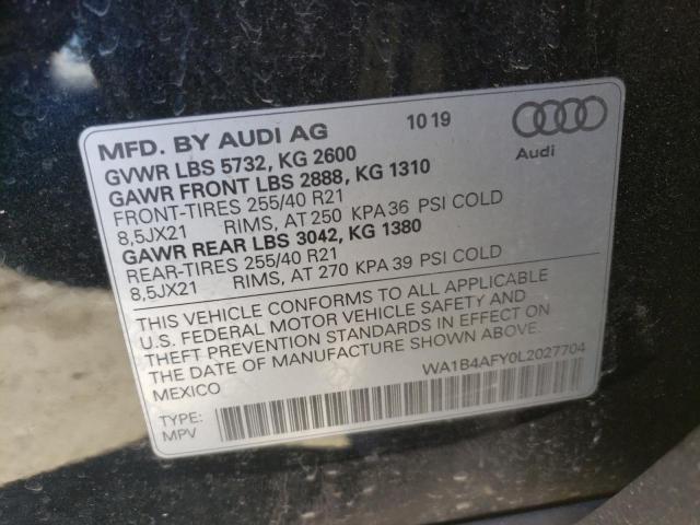 2020 AUDI SQ5 PREMIU - WA1B4AFY0L2027704