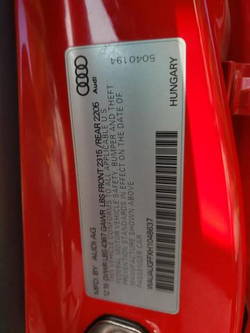 2017 AUDI A3 PREMIUM - WAUAUGFFXH1048637