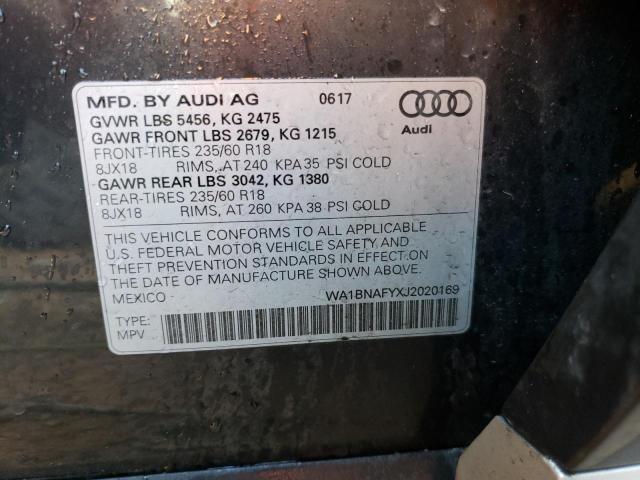 2018 AUDI Q5 PREMIUM - WA1BNAFYXJ2020169