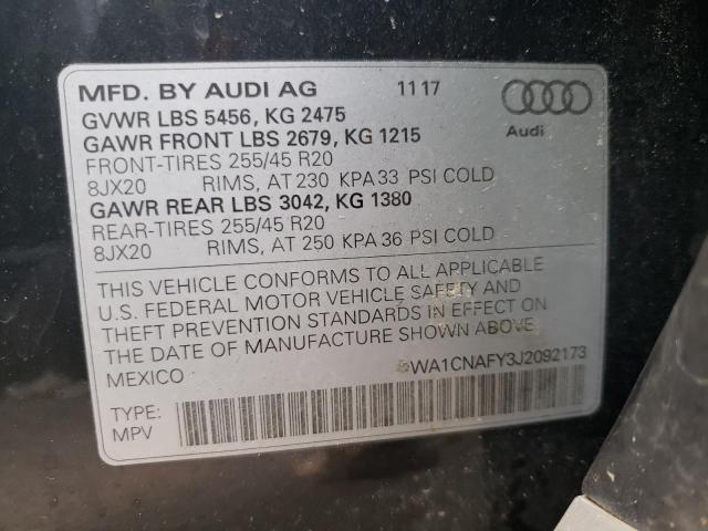 WA1CNAFY3J2092173 2018 AUDI Q5 - Image 12