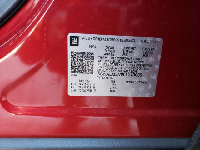 3GKALMEV0LL240085 GMC Terrain Sle