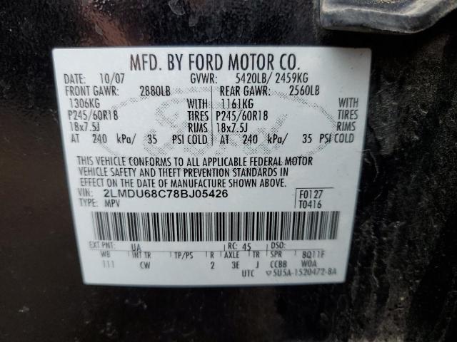 2LMDU68C78BJ05426 Lincoln MKX