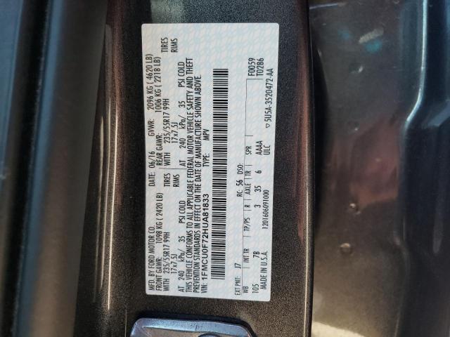 1FMCU0F72HUA81833 Ford ESCAPE S